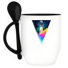 Кружка с ложкой