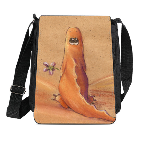 Сумка-планшет с принтом Рыжий динозаврик