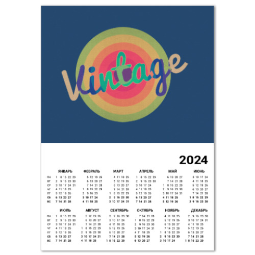 Календарь Vintage / Винтаж