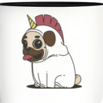 Мопс-единорог