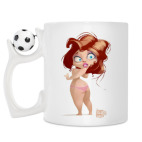 Кружка с футбольным мячиком