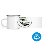 Кружка металлическая белая (круговая запечатка)