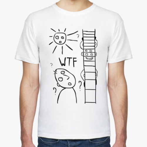 Футболка с принтом WTF