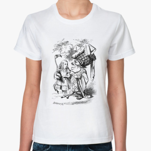 Классическая футболка с принтом  'Крикет'