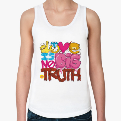 Женская майка с принтом Love