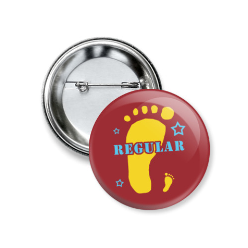 Значок 37мм с принтом Regular