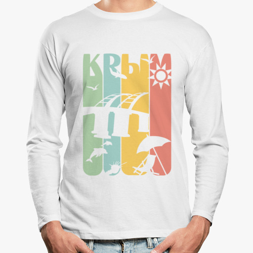 Лонгслив с принтом Крым