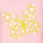 Бабочка из цветов