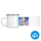 Кружка металлическая белая (круговая запечатка)