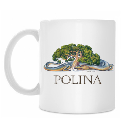 Кружка с принтом Drago Polina