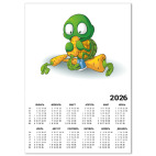 Добрый Черепашонок с морковкой