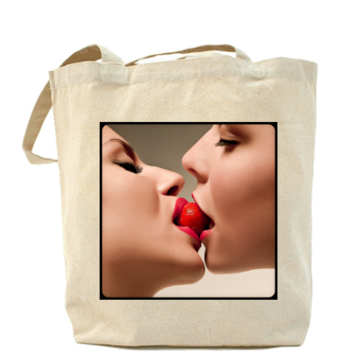 Сумка шоппер 'Поцелуй'