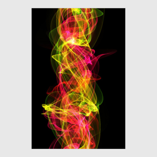 Постер abstract art flame design