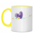 Двухцветная кружка Сердце