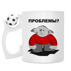 Кружка с футбольным мячиком
