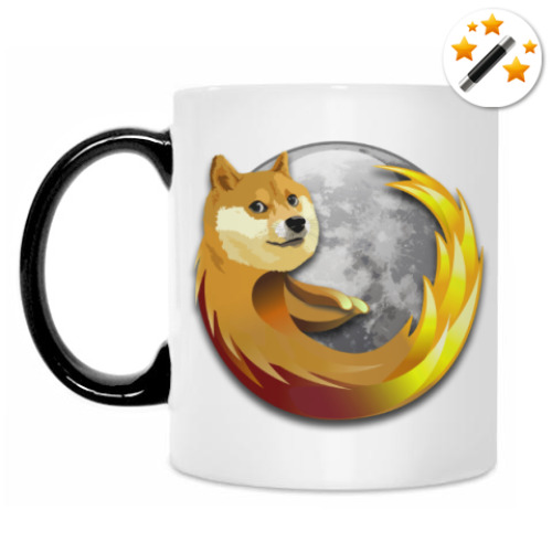 Кружка-хамелеон Doge Firefox