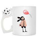 Кружка с футбольным мячиком