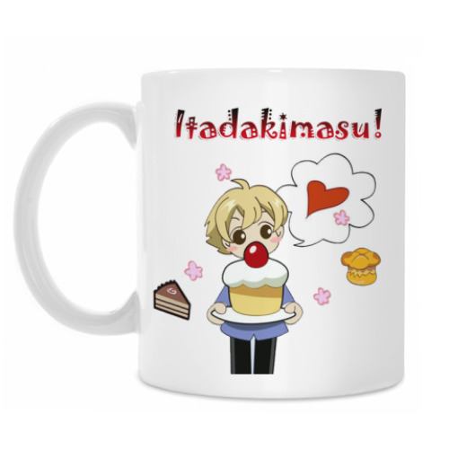 Кружка с принтом Itadakimasu