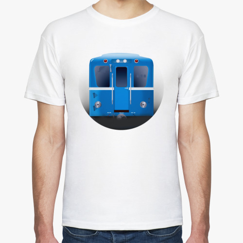 Футболка с принтом Вагон типа Д Новосибирск