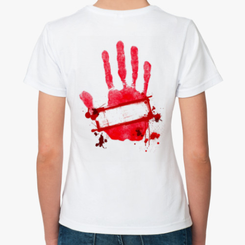 Классическая футболка с принтом Я люблю ролики!