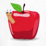Яблоко с червячком