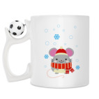 Кружка с футбольным мячиком