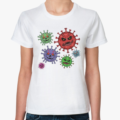 Классическая футболка STOP VIRUS