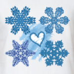 Влюбленные снежинки
