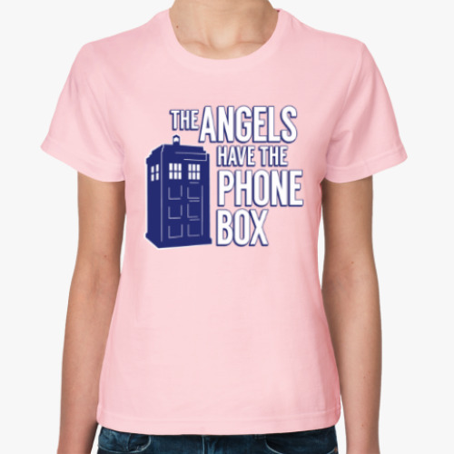 Женская футболка The Angels Have The Phone Box