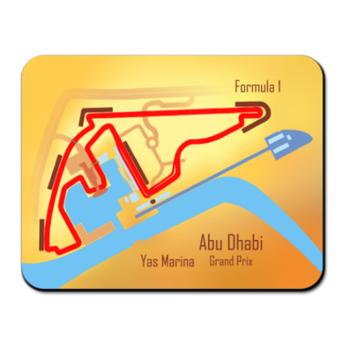 Коврик для мыши Формула 1 Абу Даби