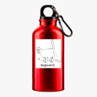 Металлическая бутылка 400 мл UV-DTF