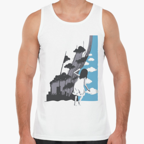 Майка с принтом Blue Sky!