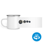 Кружка металлическая белая (круговая запечатка)