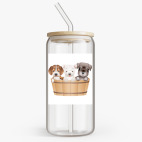 Банка с бамбуковой крышкой