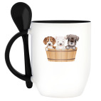 Кружка с ложкой