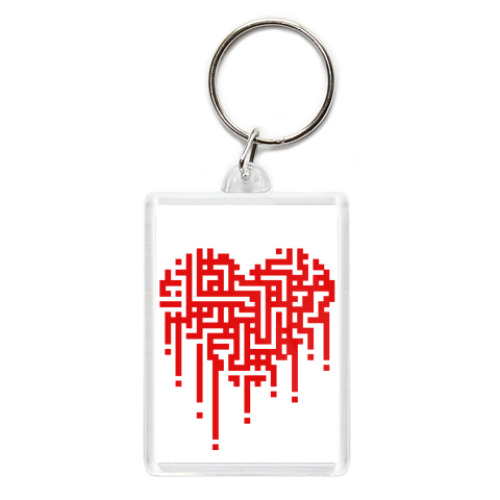 Брелок с принтом   Pixel Heart