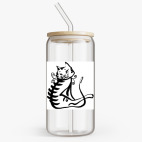 Банка с бамбуковой крышкой