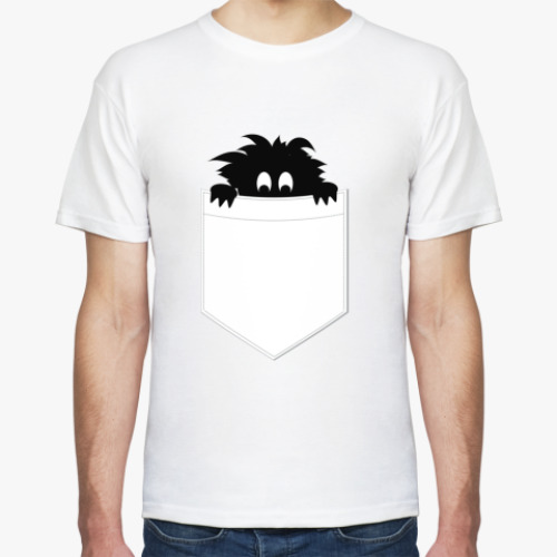 Футболка с принтом Кто здесь?