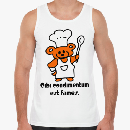 Майка с принтом голод - наилучшая приправа