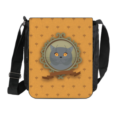 Сумка на плечо (мини-планшет) с принтом Британец