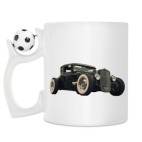 Кружка с футбольным мячиком