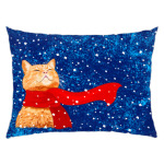 Новогодний котик в снегу