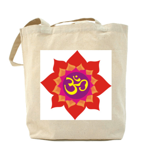 Сумка шоппер с принтом Ом