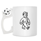 Кружка с футбольным мячиком