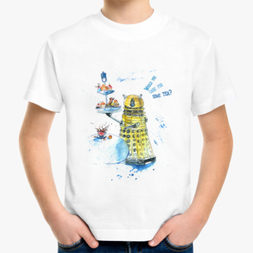 Детская футболка Доктор Кто. Далек. Хотите чаю?