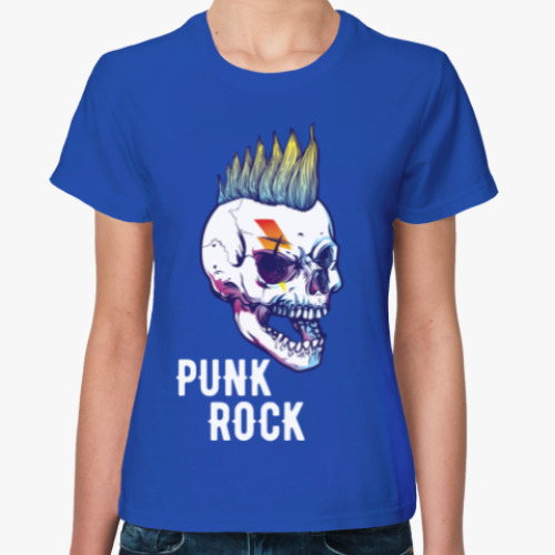Женская футболка Punk Rock Skull