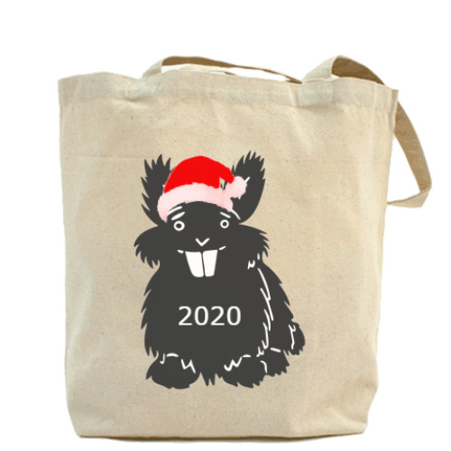 Сумка шоппер с принтом Рождество