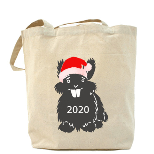 Сумка шоппер с принтом Рождество