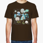 Классическая футболка Волк зимой