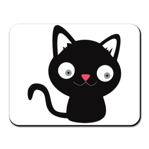 Коврик для мыши с принтом Дружелюбный Котик